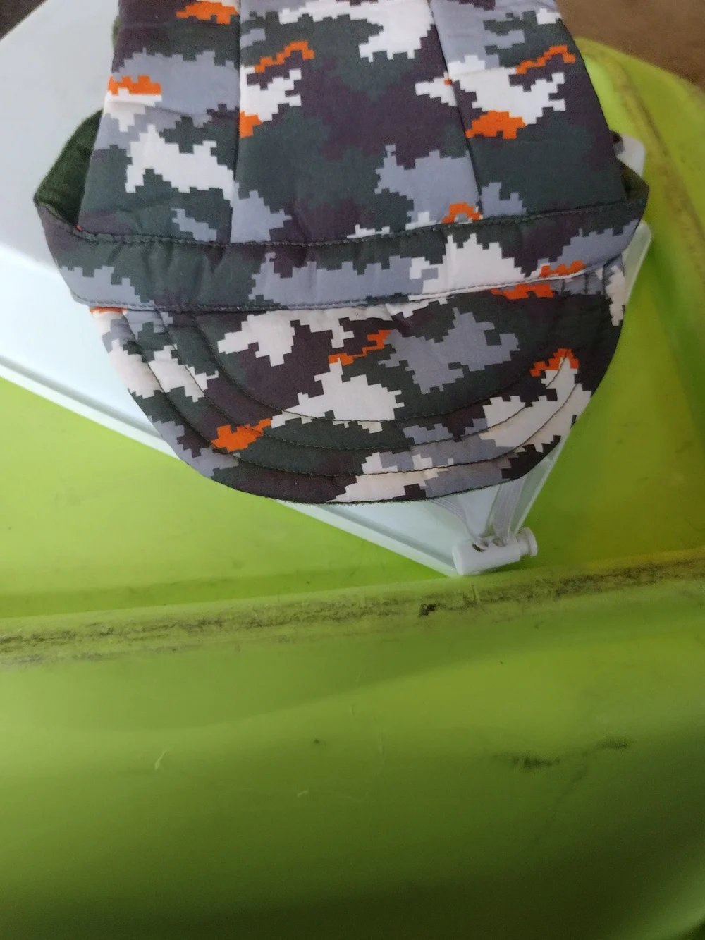 Dogs Camouflage Cap in Green, Gray & Orange